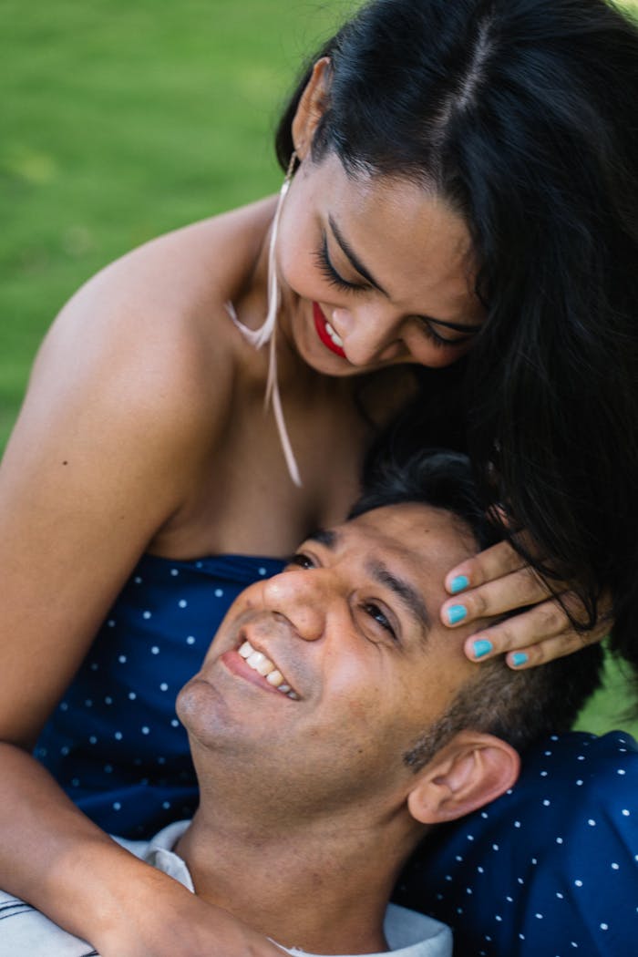 our-mission Happy couple sharing a tender moment outdoors, showcasing love and togetherness.